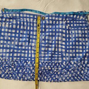 Lilly Pulitzer Lorelei Bennett Blue Feeling Beachy Mini Skort Size 10